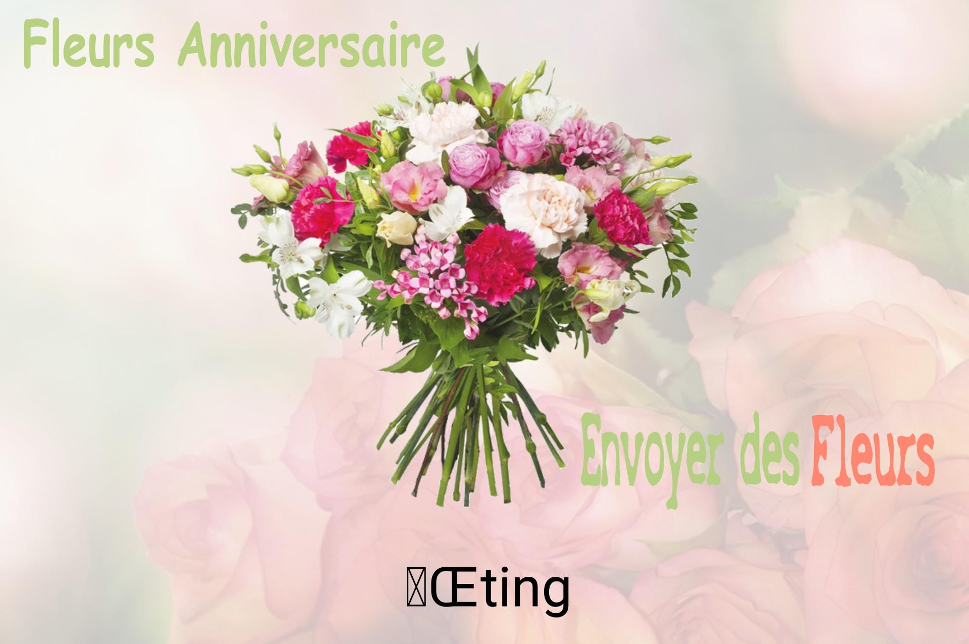 Bouquet de fleurs d’anniversaire livré à Œting